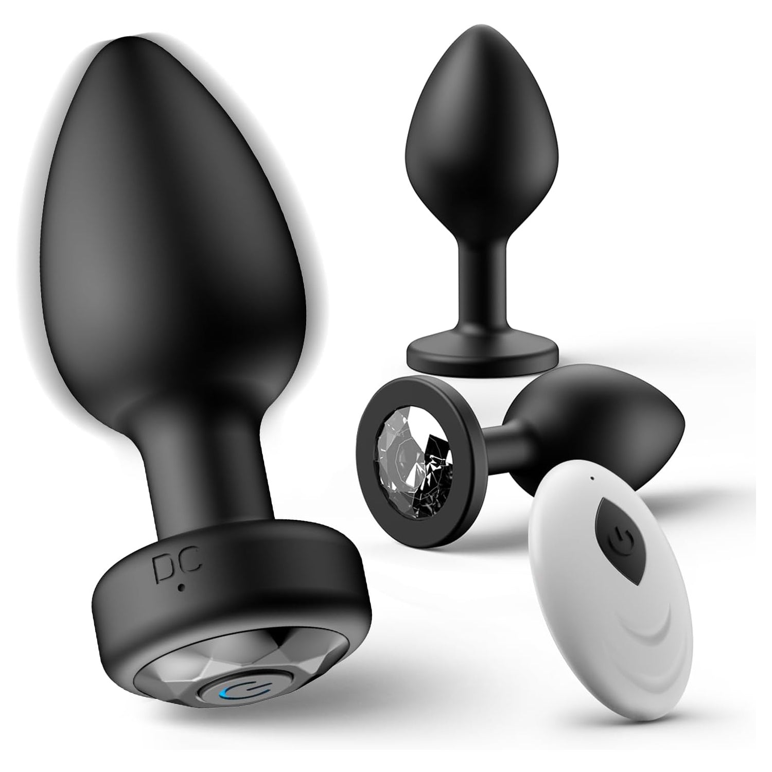 Silicone Anal Plug Training Kit - Remote Control 10 Vibration Modes Prostate Massager