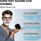 Silicone Face Scrubber - Super Soft Facial Cleansing Brush for Deep Pore Cleaning