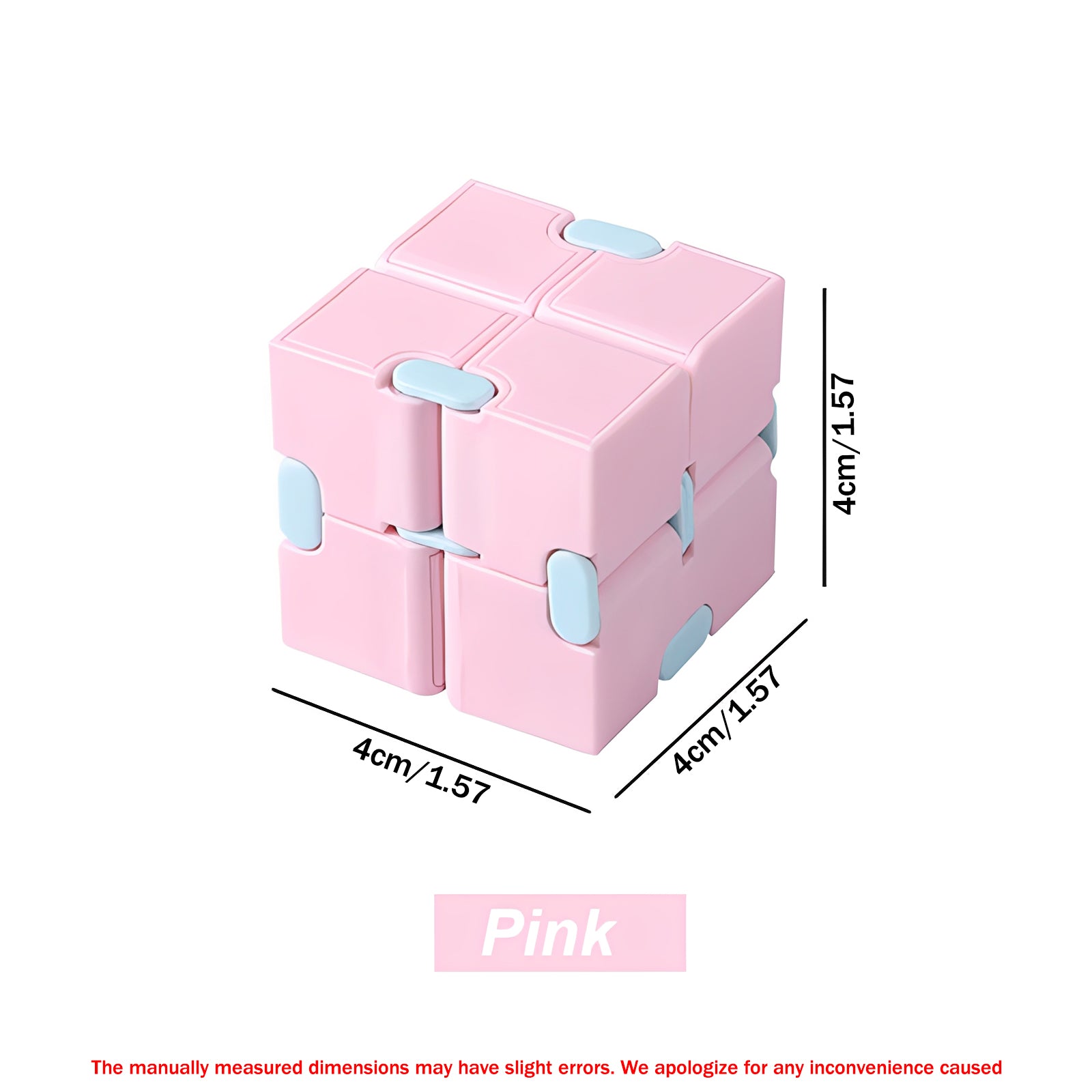 Infinity Magic Puzzle Cube - Anti Stress Relief Fidget Toy for Anxiety, ADHD, Autism | Sensory Cube Blocks for Kids & Adults