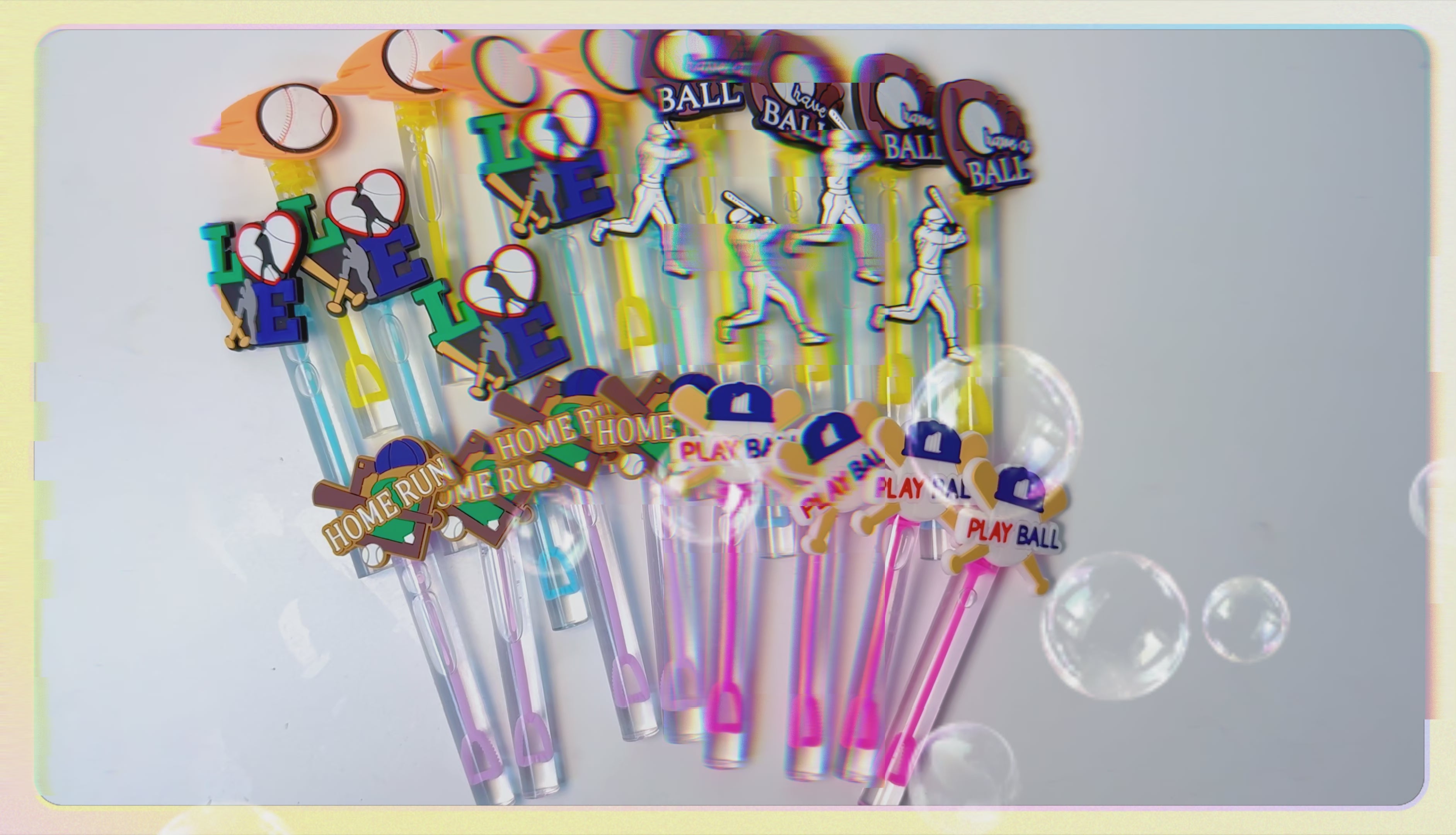 24 Pcs Baseball Bubble Wands – Sports Party Favors for Kids