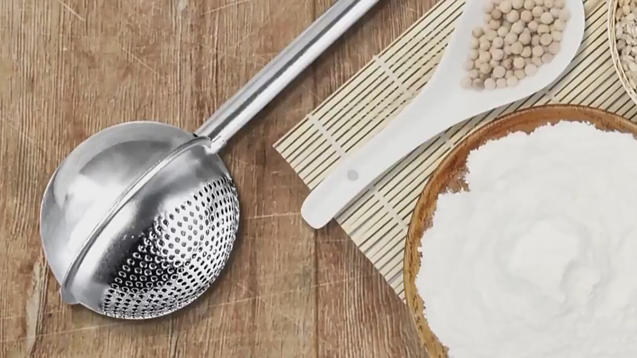 Yingboo Flour Duster for Baking - One-Handed Operation, 304 Stainless Steel Powdered Sugar Shaker