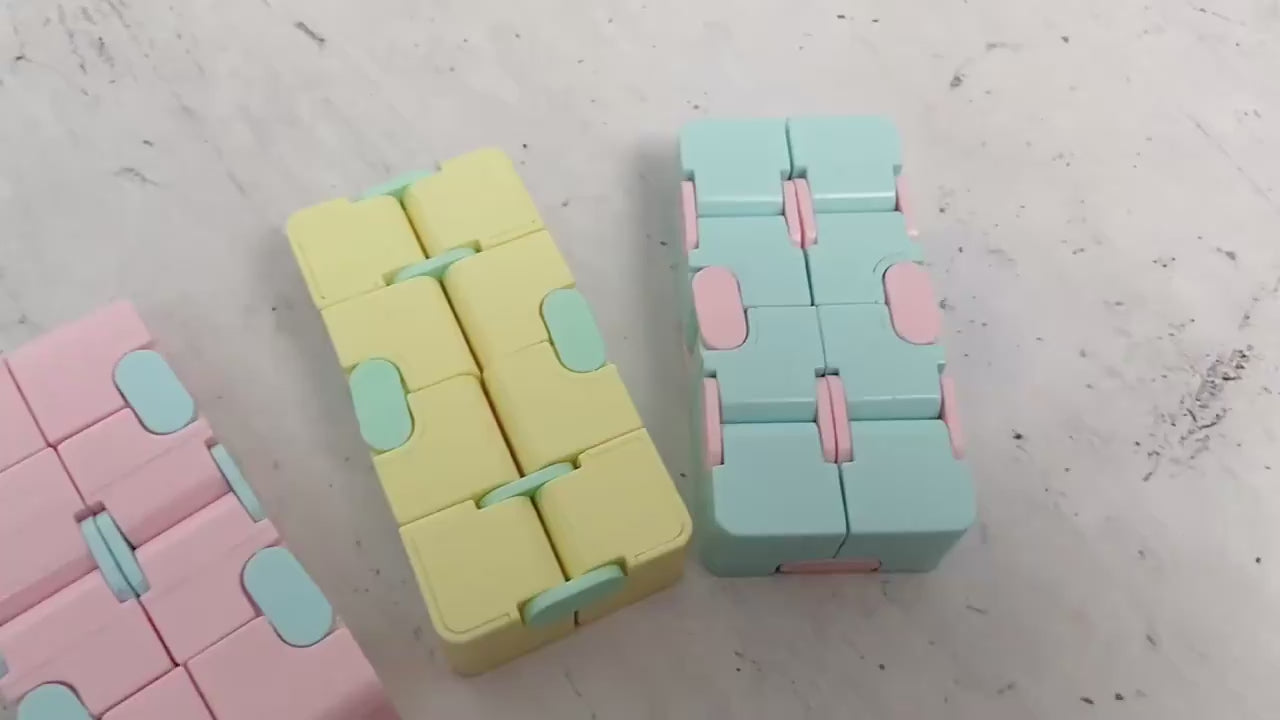 Infinity Magic Puzzle Cube - Anti Stress Relief Fidget Toy for Anxiety, ADHD, Autism | Sensory Cube Blocks for Kids & Adults