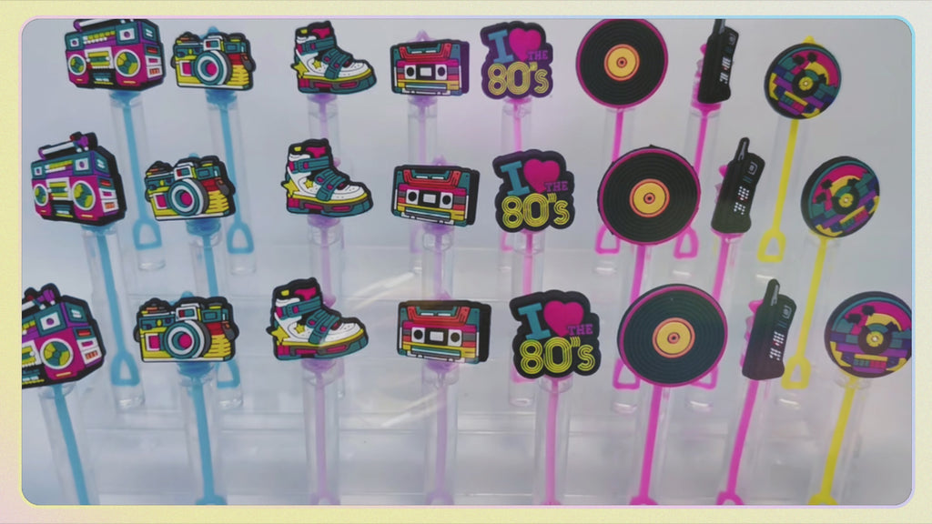 24 Pcs 80s Retro Bubble Wands – Party Favors & Goodie Bag Stuffers