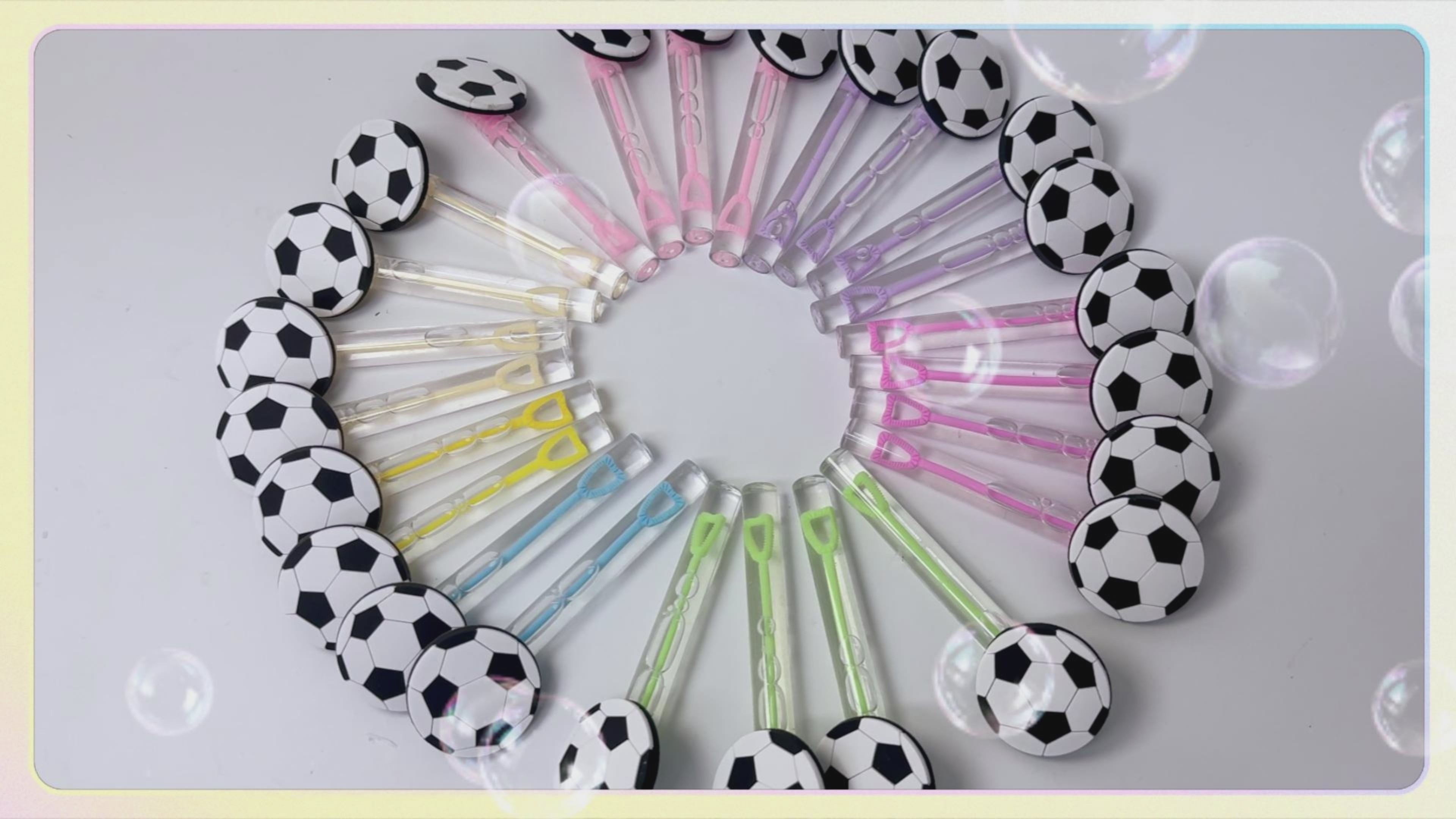 24 Pcs Soccer Bubble Wands – Sports Party Favors & Goodie Bag Stuffers