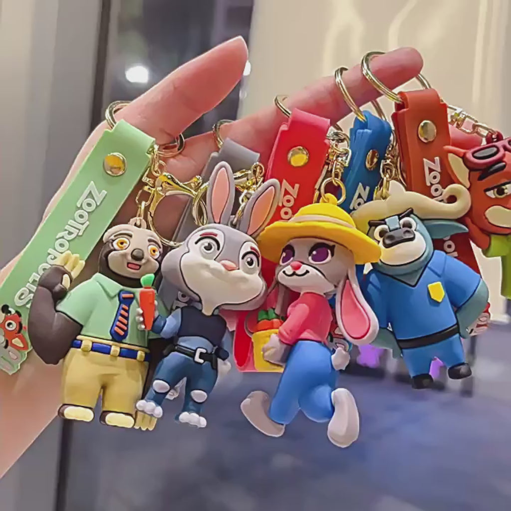 Zootopia Judy Rabbit Keychain - Cute Bag Charm