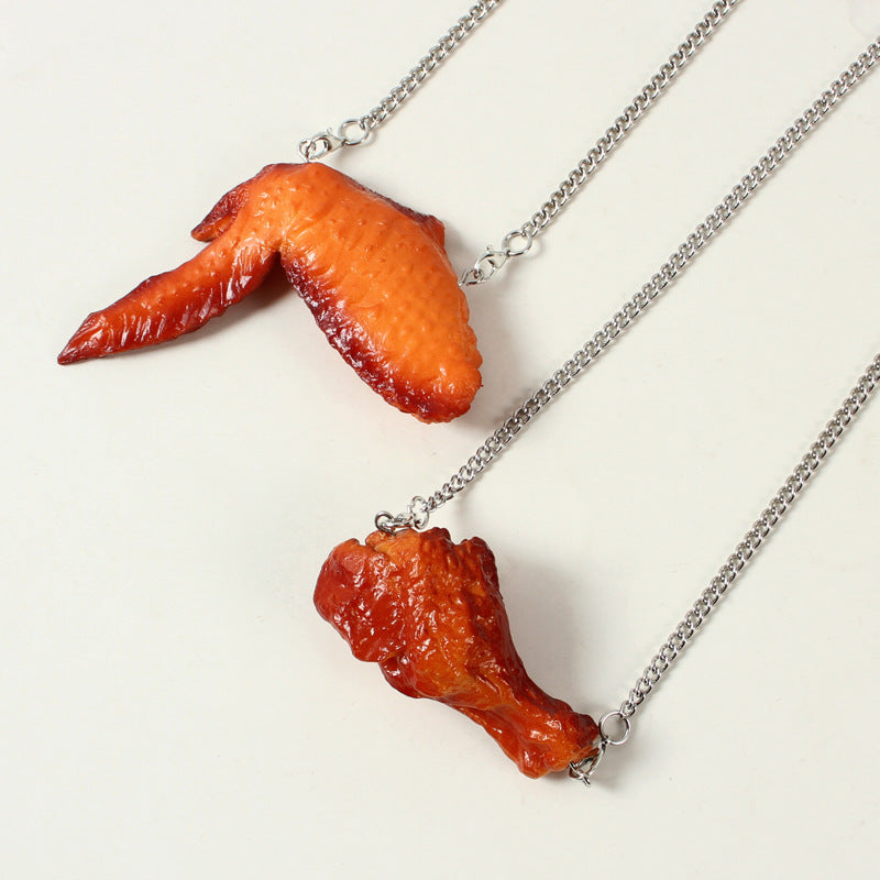 Funny Food Necklace - 12 Styles Fried Chicken & Fries