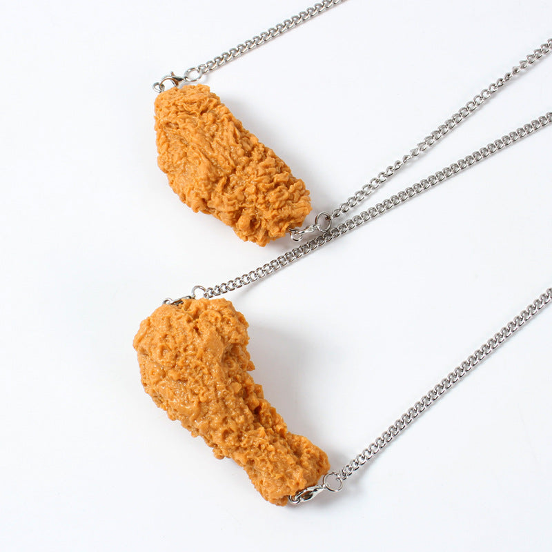 Funny Food Necklace - 12 Styles Fried Chicken & Fries