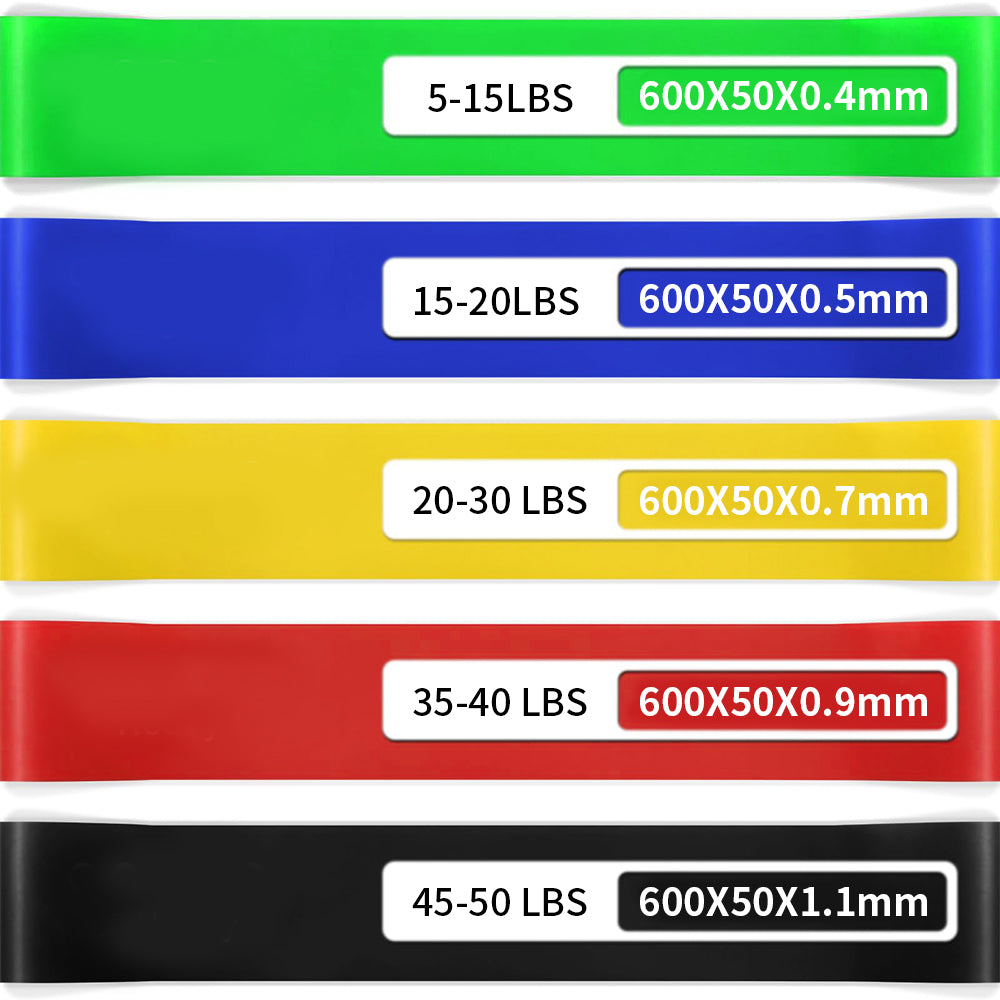 Booty Bands - 5 Level Resistance Bands Set