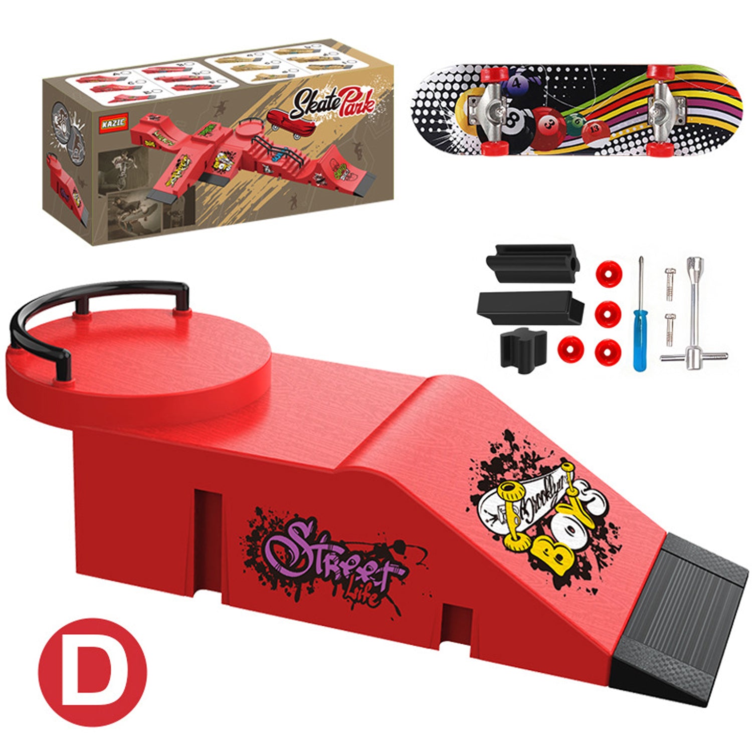 Finger Skateboard Park Set - Mini Ramp Kit