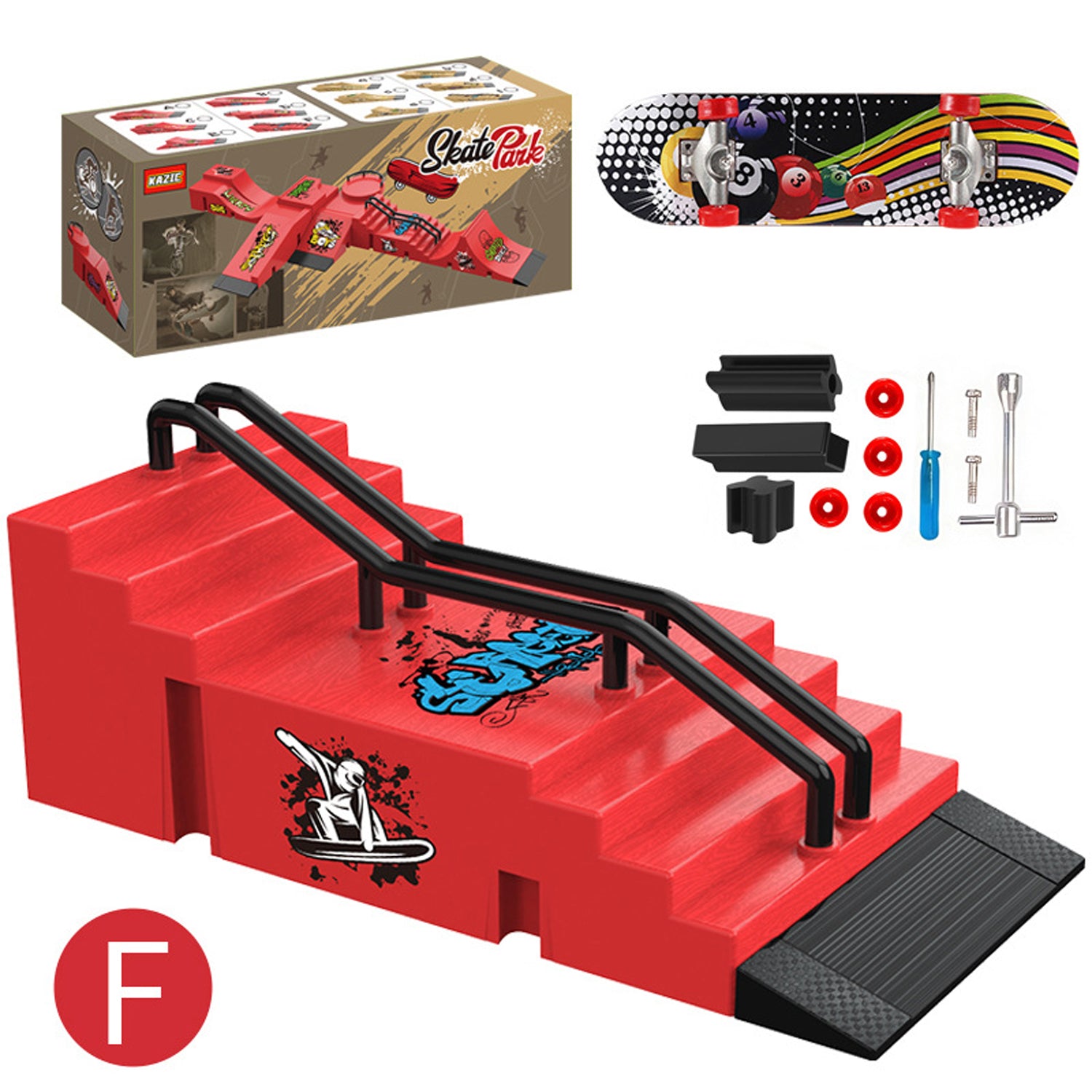 Finger Skateboard Park Set - Mini Ramp Kit