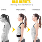 Posture Corrector Back Brace - Adjustable Support for Men & Women