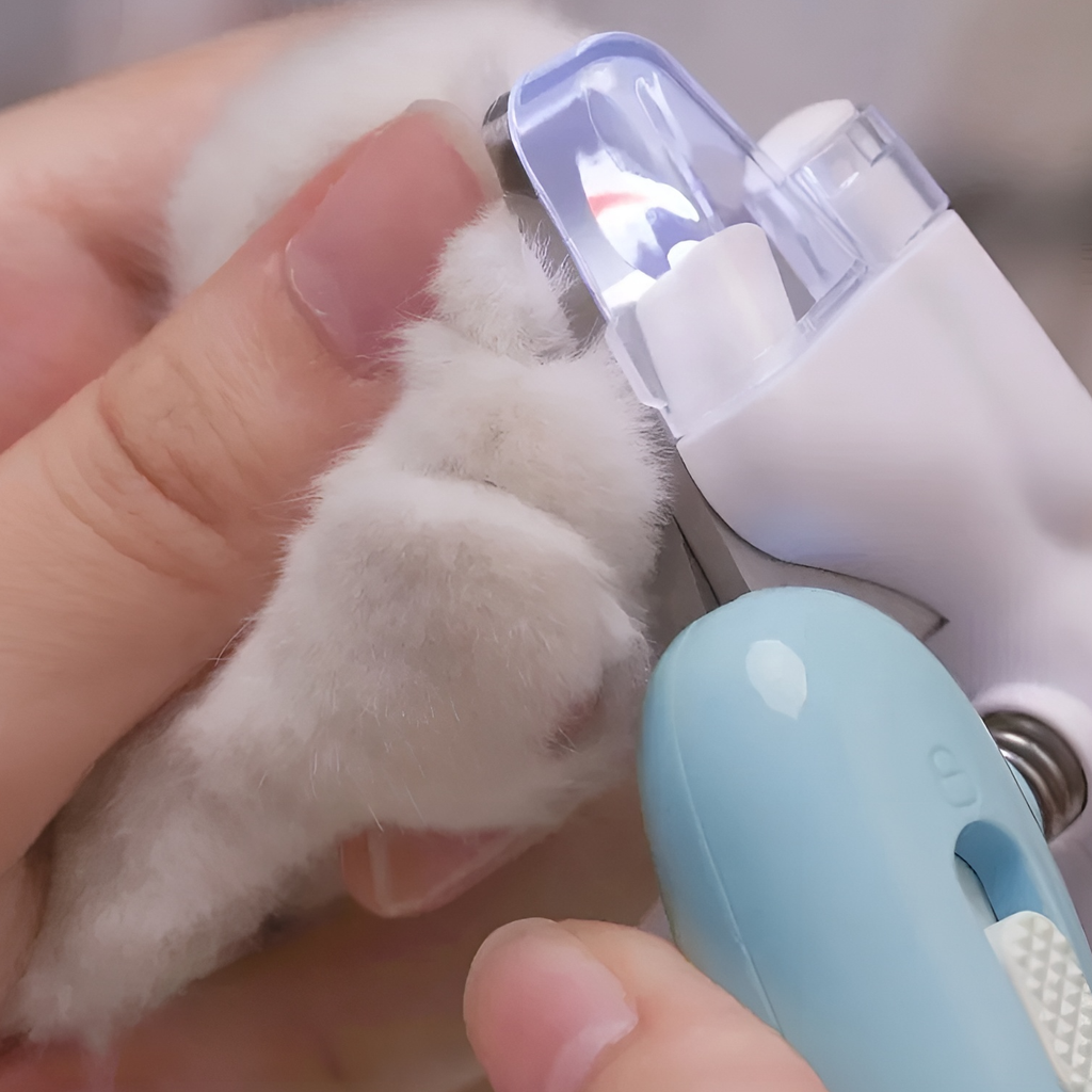 Pet Nail Clippers with LED Light - Professional Grooming Scissors for Dogs Cats