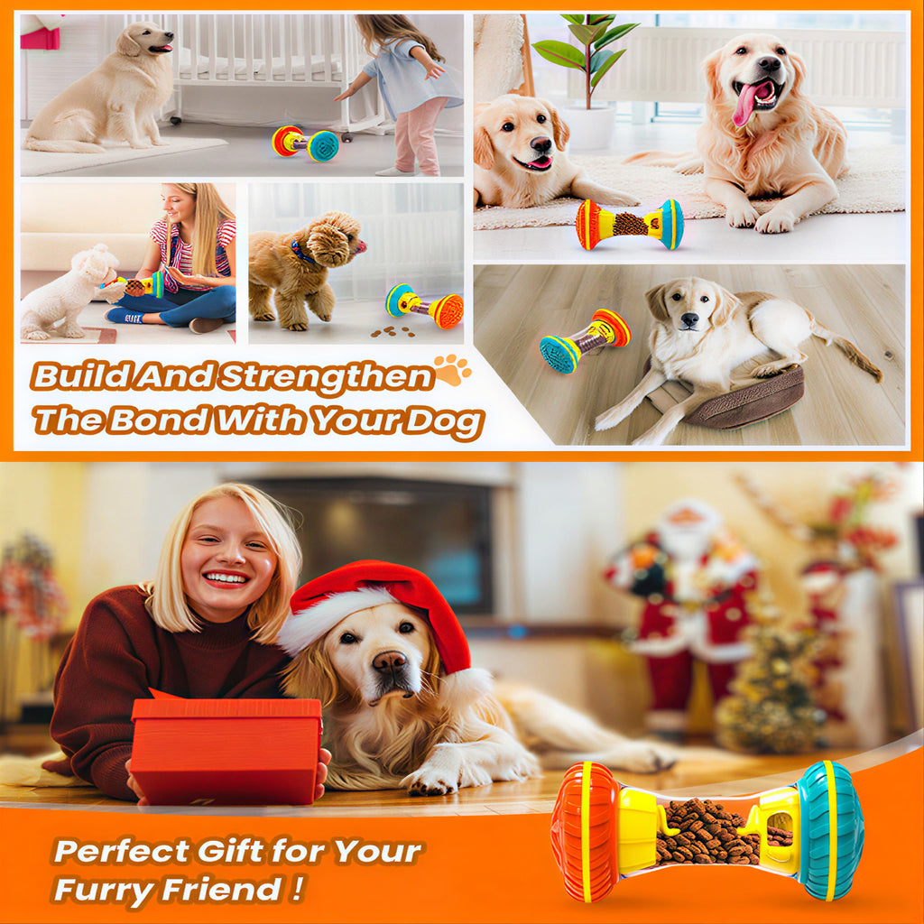 Interactive Dog Puzzle Toy - Treat Dispensing Slow Feeder for Mental Stimulation