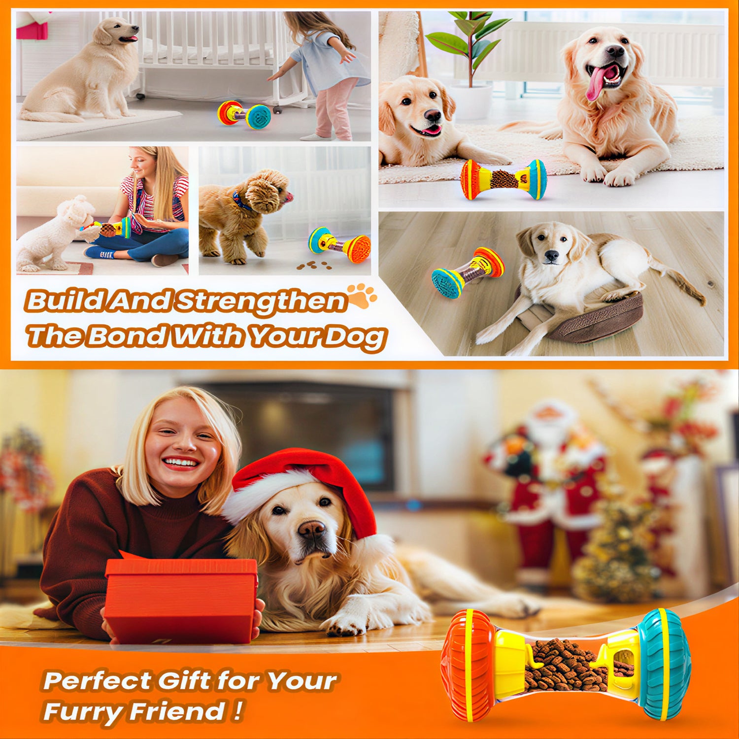 Interactive Dog Puzzle Toy - Treat Dispensing Slow Feeder for Mental Stimulation