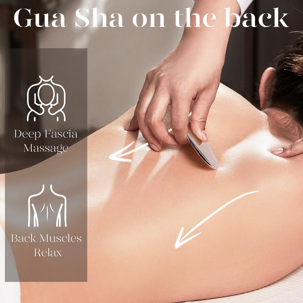Stainless Steel Gua Sha Facial Massager - Face Sculpting Tool for Daily Beauty Routine