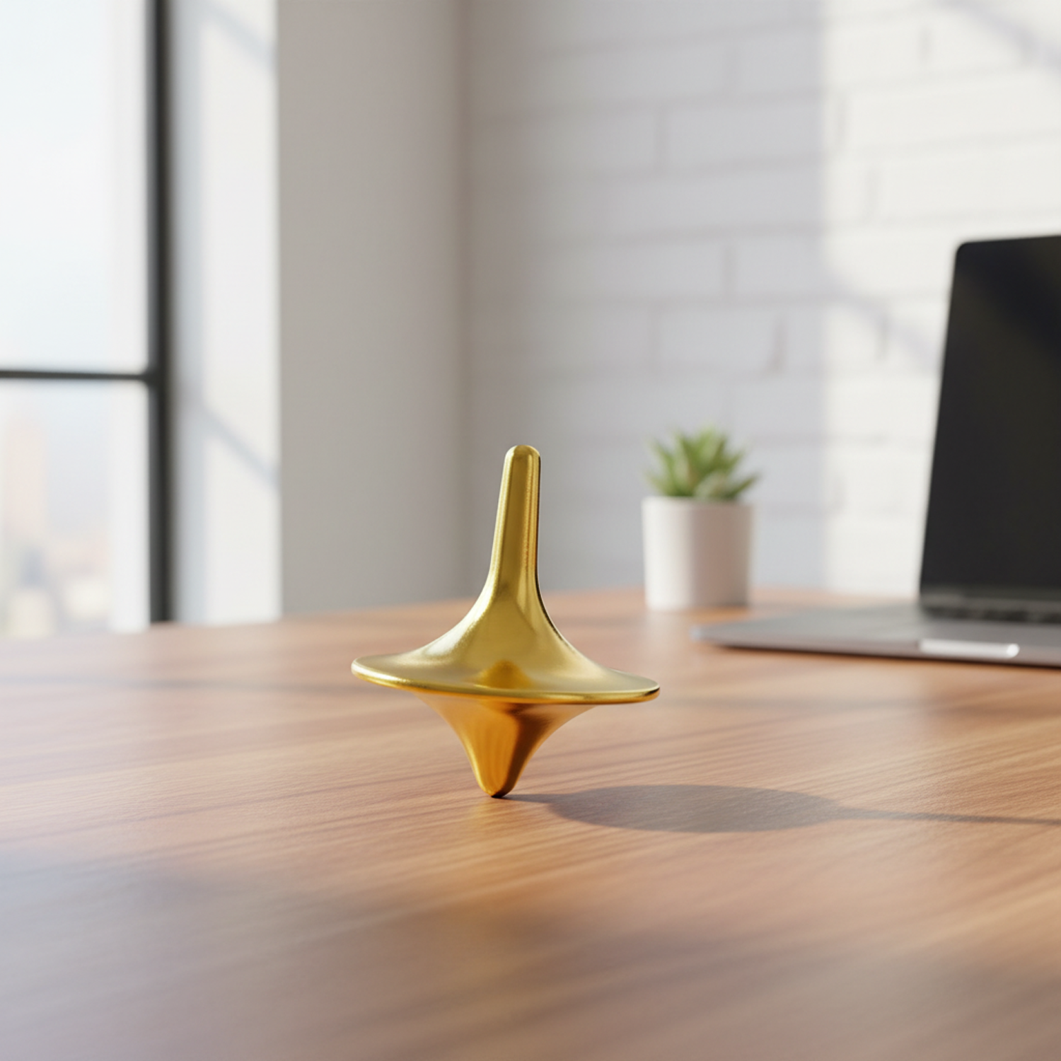 Mini Metal Gyro Spinner - Premium Stainless Steel Fidget Toy for Stress Relief, ADHD, Anxiety | Desktop Spinning Top