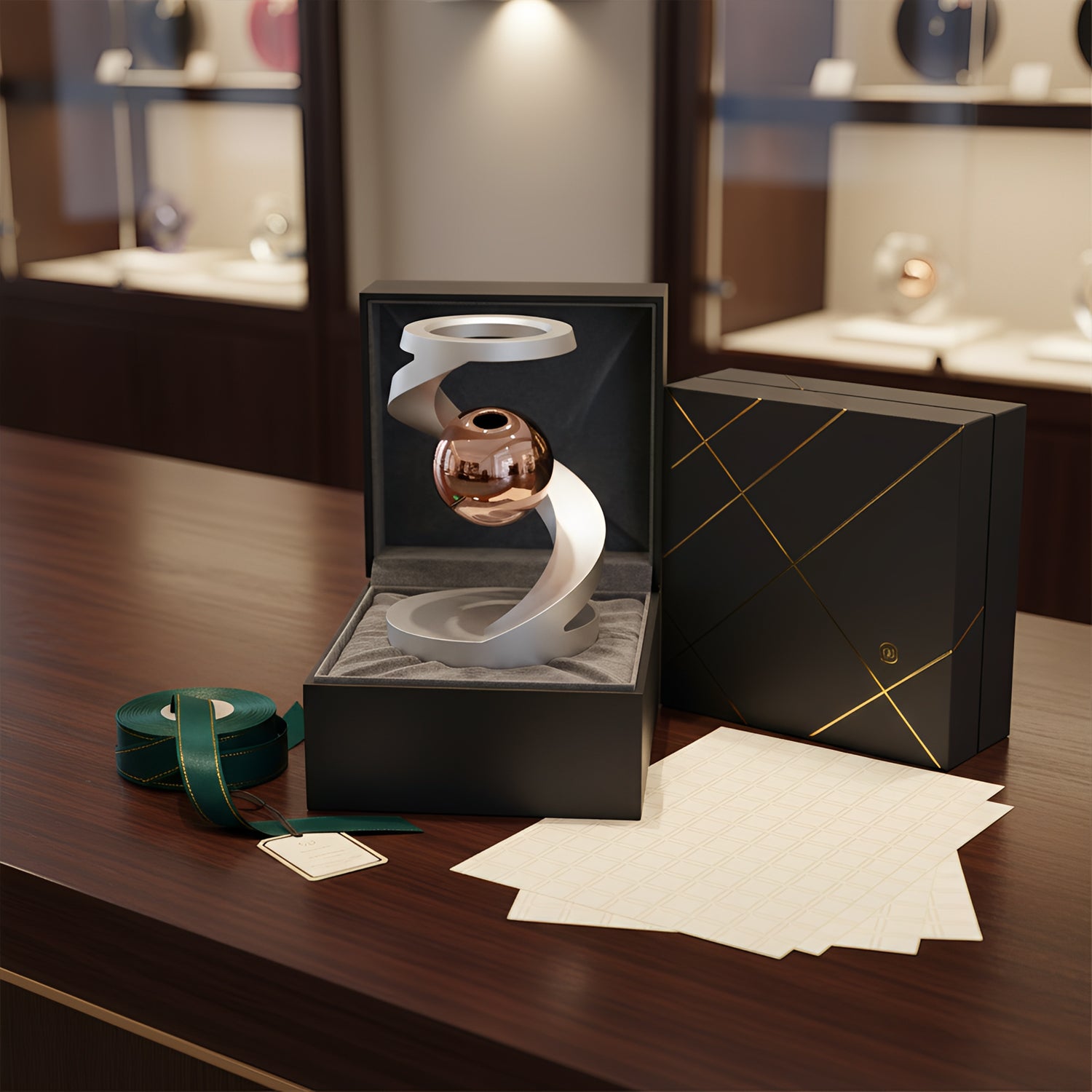 Gravity Defying Kinetic Spinner - Premium Metal Desk Toy, Hypnotic Rotating Gyro for Stress Relief & Focus