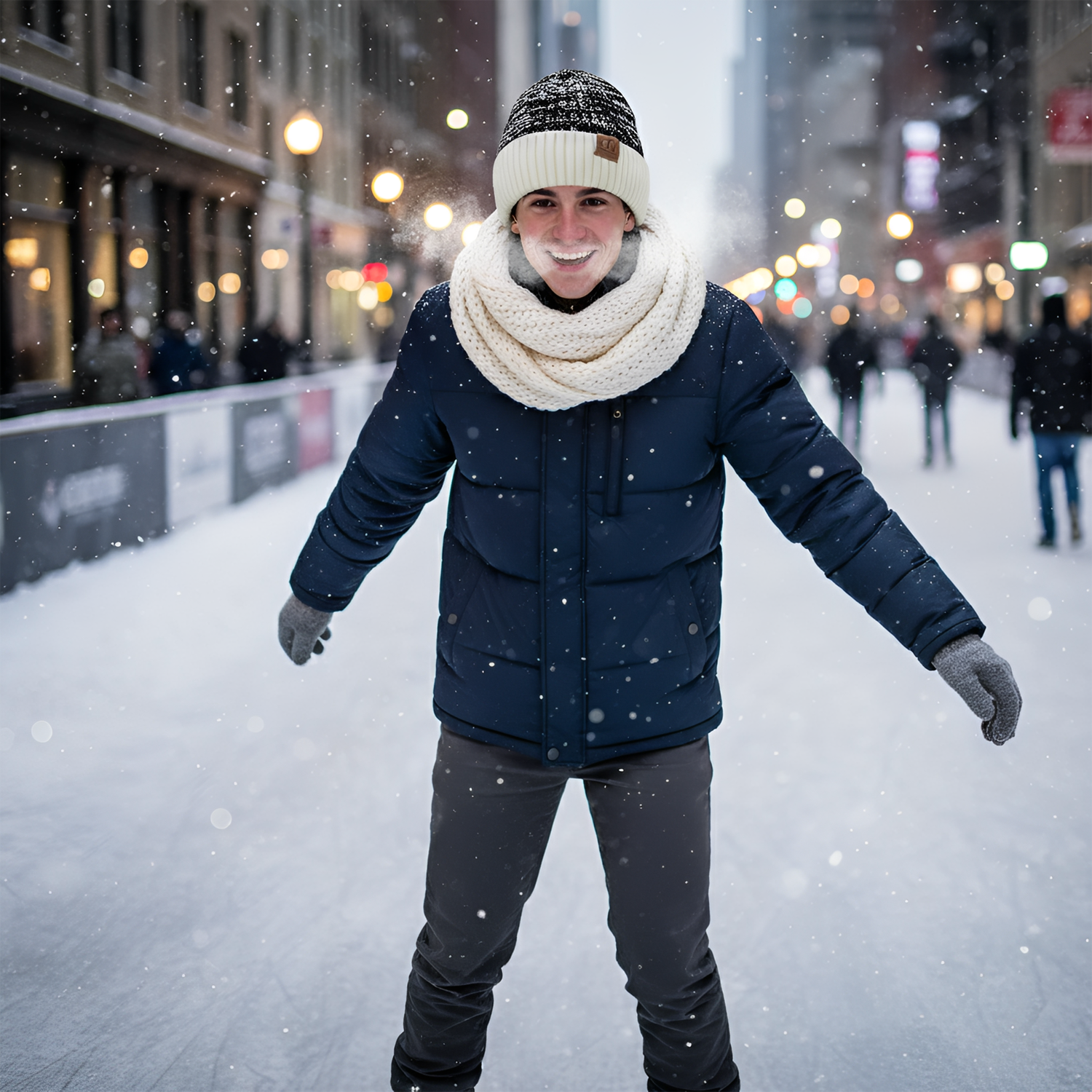 Winter Beanie Hat - Fleece Lined Warm Knit Cap for Men & Women, Unisex Cuffed Beanie