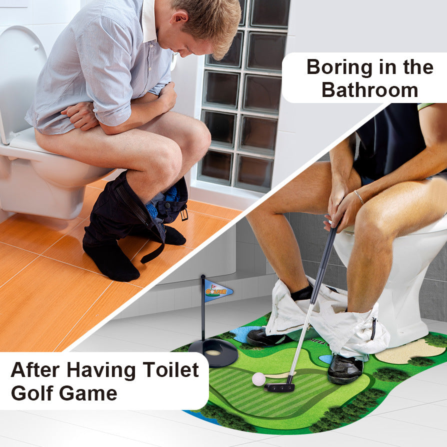Toilet Golf Game - Bathroom Putting Set