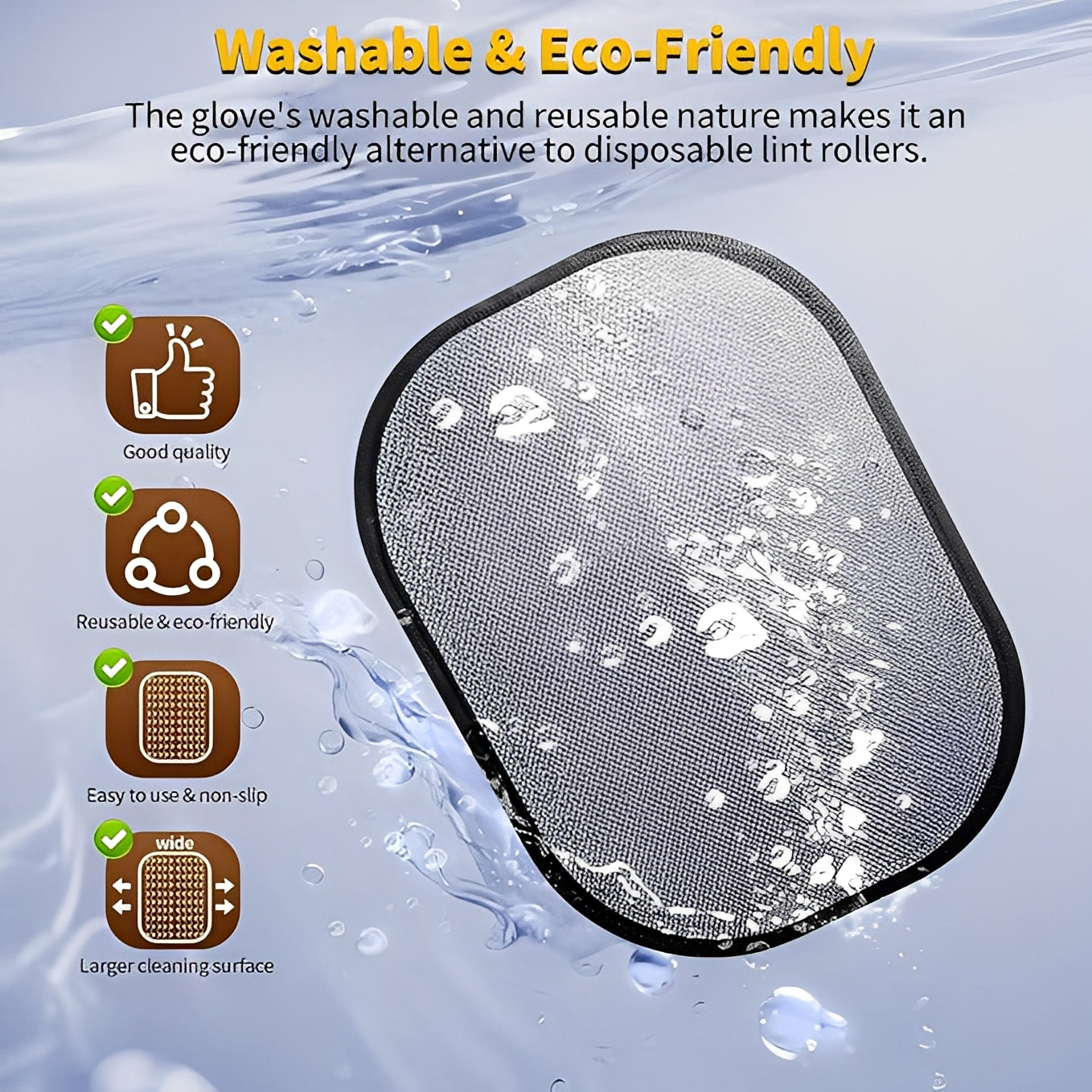 Pet Hair Remover Glove - Reusable Lint Remover