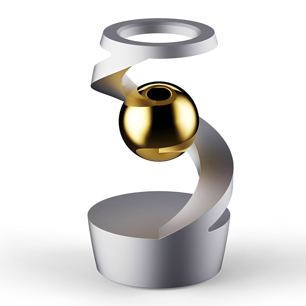 Gravity Defying Kinetic Spinner - Premium Metal Desk Toy, Hypnotic Rotating Gyro for Stress Relief & Focus