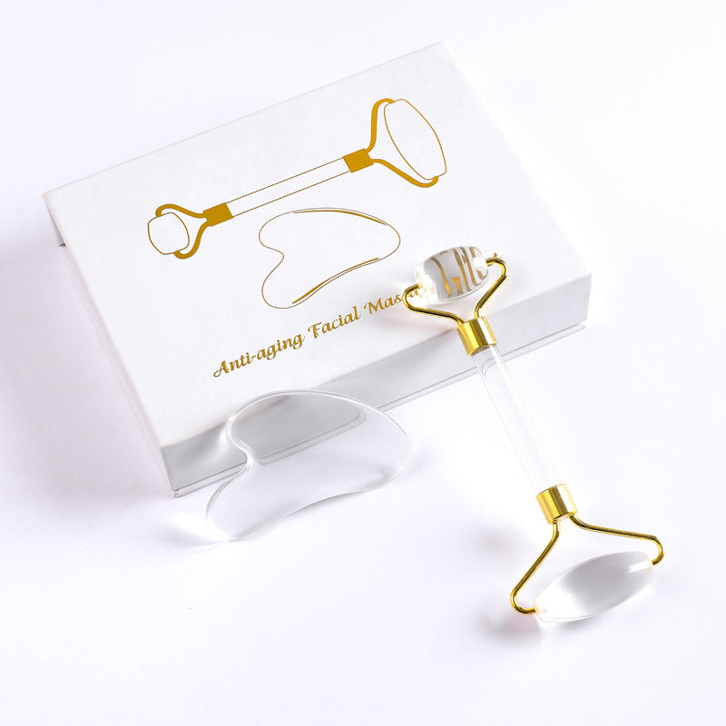 Jade Roller and Gua Sha Set - Face Massage Tool