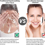 Silicone Face Scrubber - Super Soft Facial Cleansing Brush for Deep Pore Cleaning