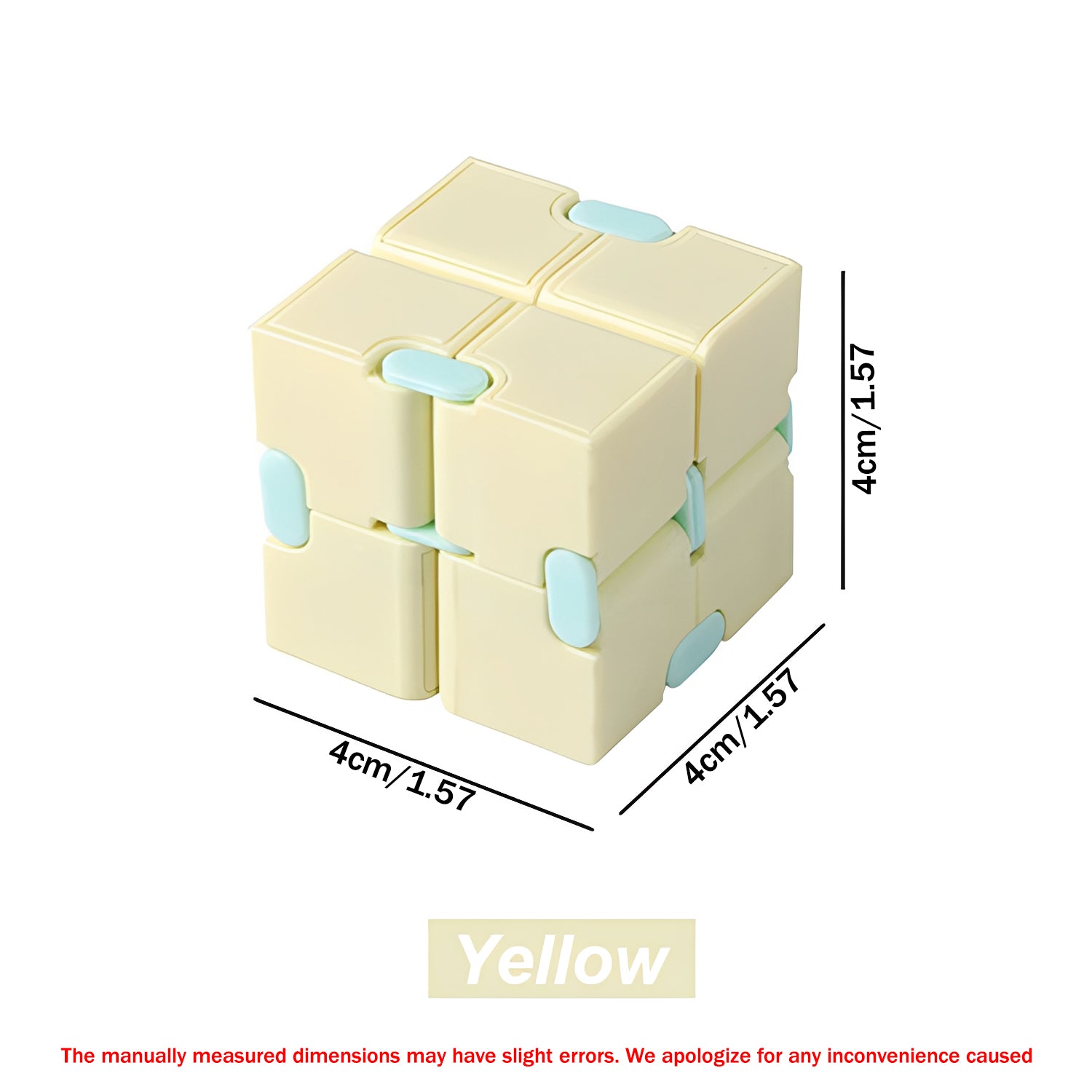 Infinity Magic Puzzle Cube - Anti Stress Relief Fidget Toy for Anxiety, ADHD, Autism | Sensory Cube Blocks for Kids & Adults