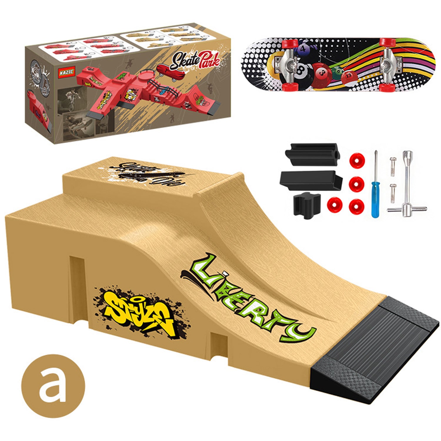 Finger Skateboard Park Set - Mini Ramp Kit