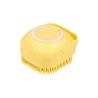 Dog Bathing Brush with Shampoo Dispenser - Soft Silicone Pet Massage Grooming Tool